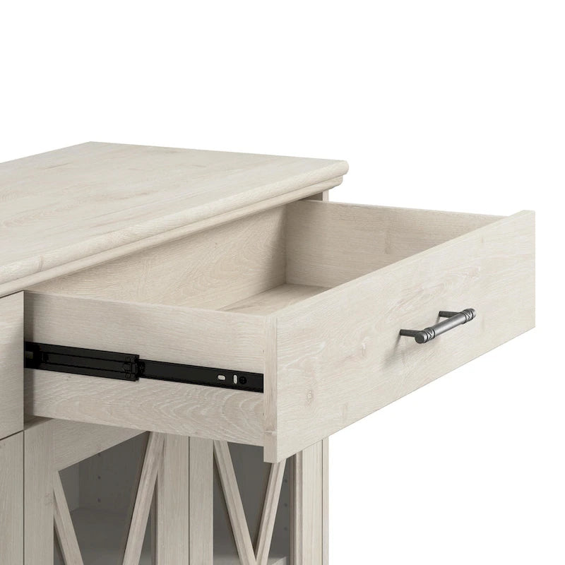 60W Sideboard Buffet Cabinet with Hutch