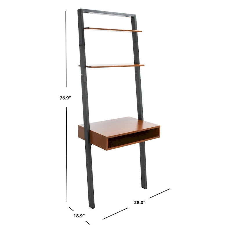 2-Shelf Leaning Desk
