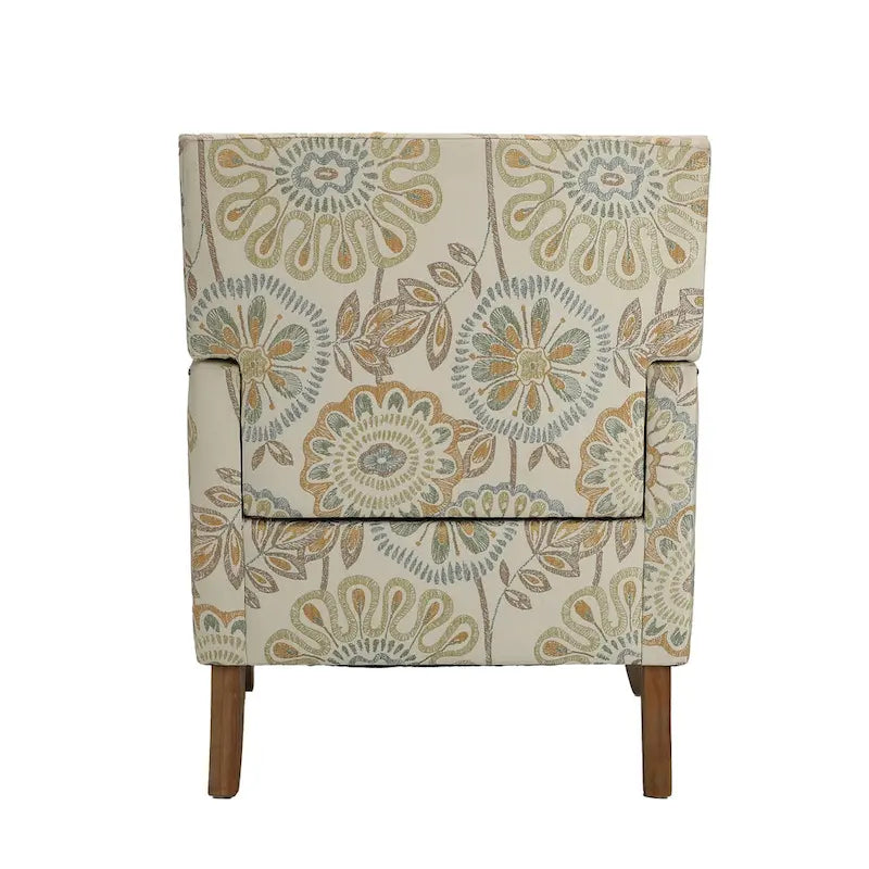 Modern Accent Chair for Living Room with Birch Legs and Comfortable Fabric Upholstery