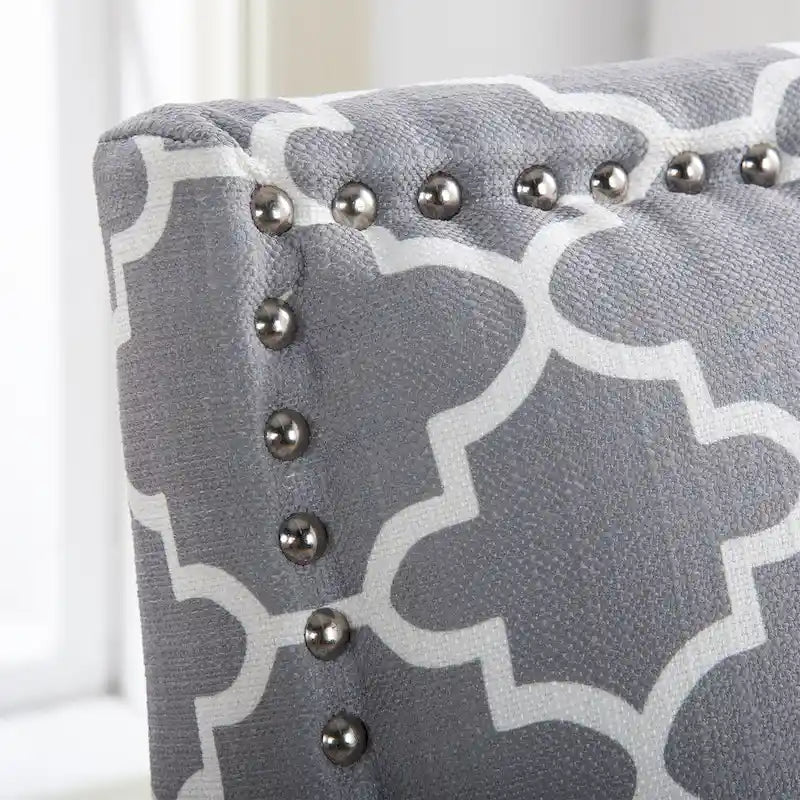 Modern Accent Chair for Living Room with Birch Legs and Comfortable Fabric Upholstery