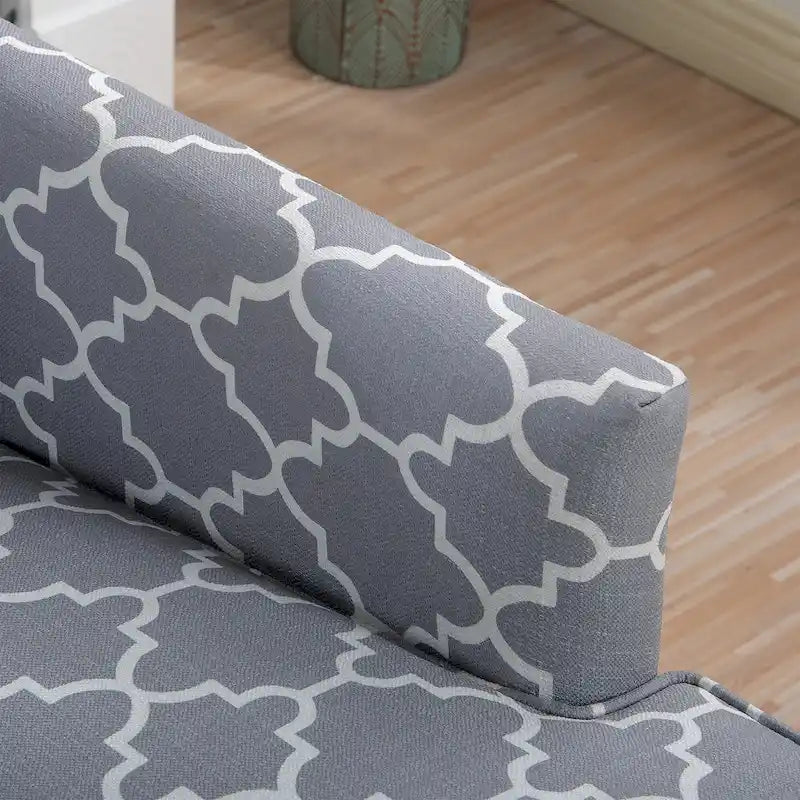 Modern Accent Chair for Living Room with Birch Legs and Comfortable Fabric Upholstery