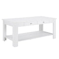 2 Drawer Coffee Table with Shelf