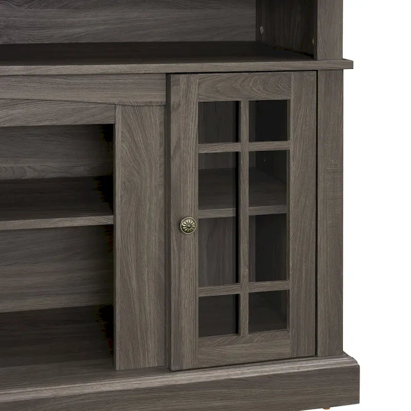 58 Classic TV Stand with Open & Closed Storage for TVs Up to 65