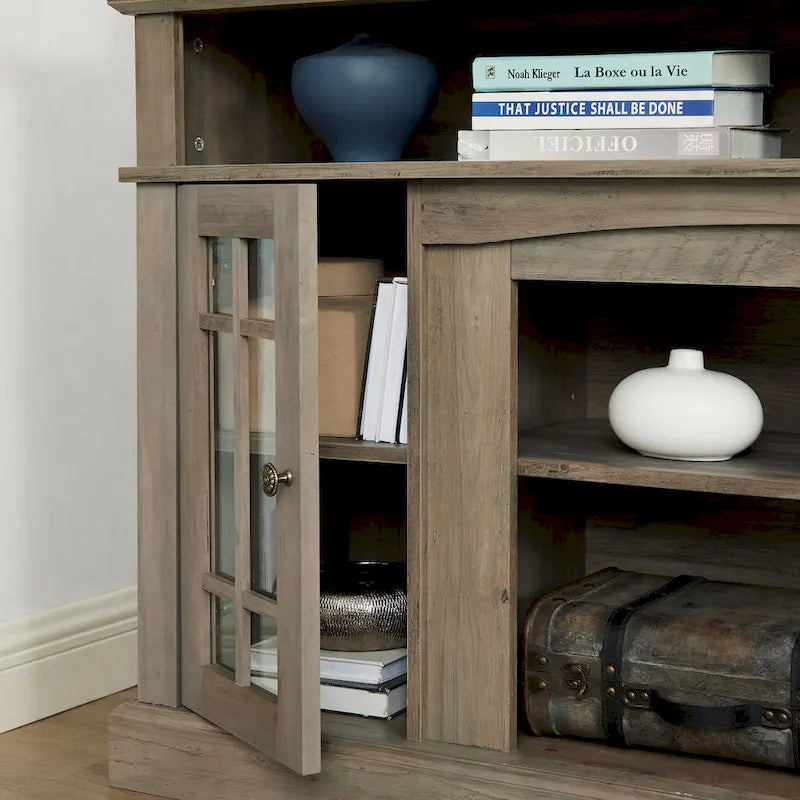58 Classic TV Stand with Open & Closed Storage for TVs Up to 65