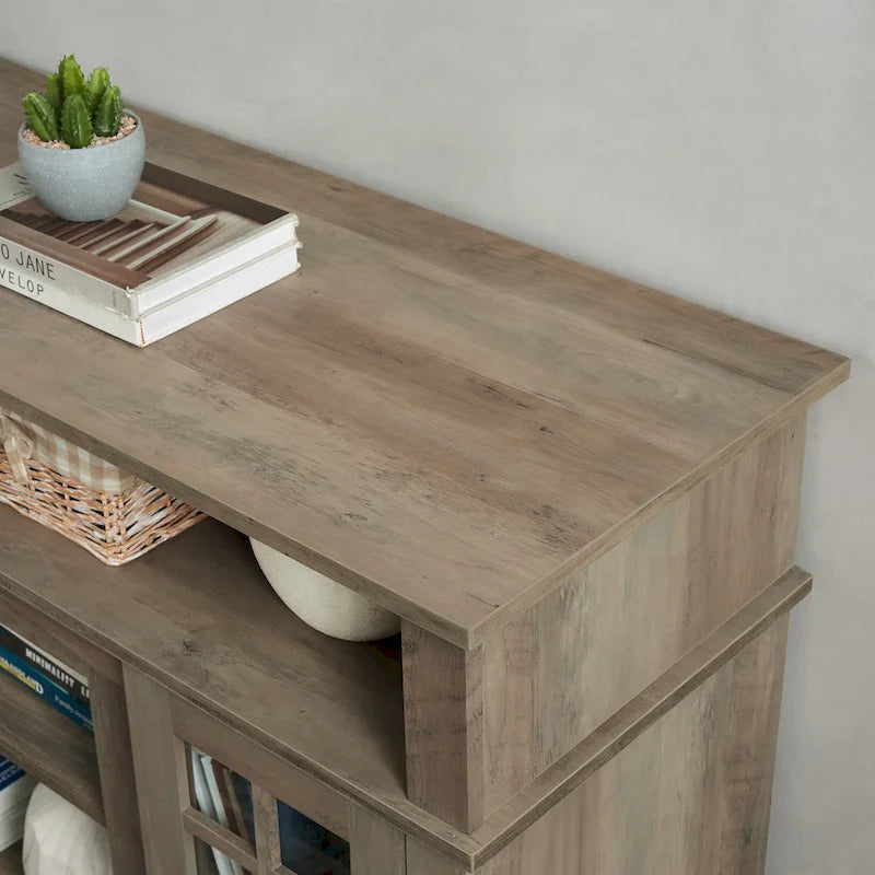 58 Classic TV Stand with Open & Closed Storage for TVs Up to 65