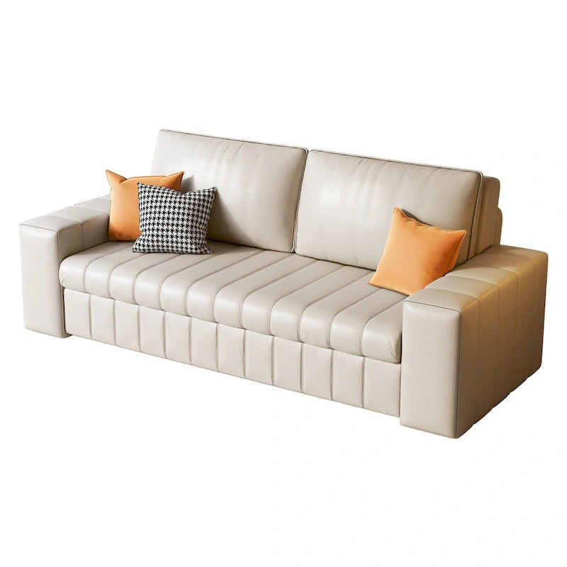 Modern Upholstered Loveseat Sleeper Sofa Bed with Storage