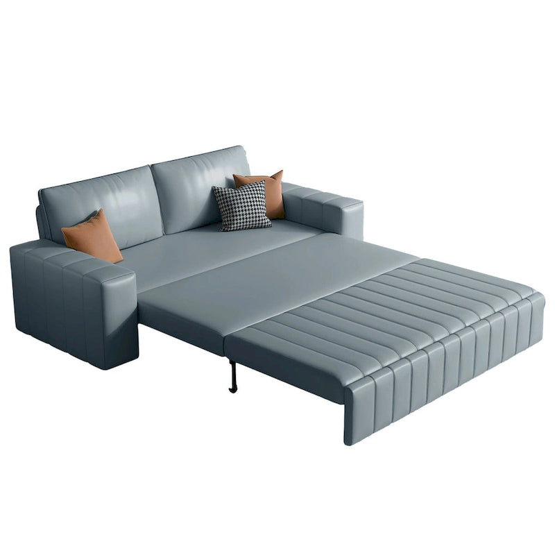 Modern Upholstered Loveseat Sleeper Sofa Bed with Storage