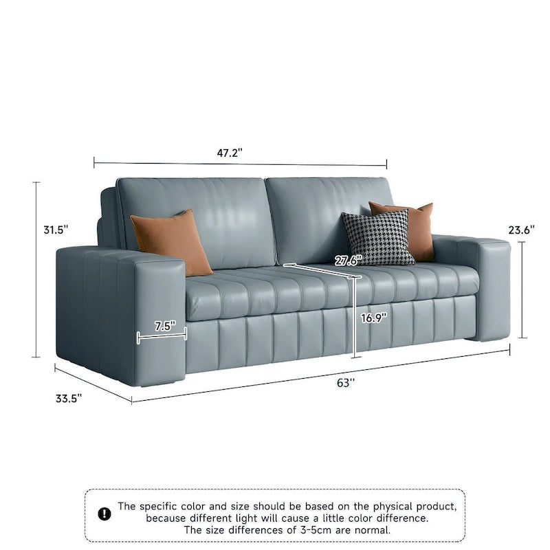 Modern Upholstered Loveseat Sleeper Sofa Bed with Storage