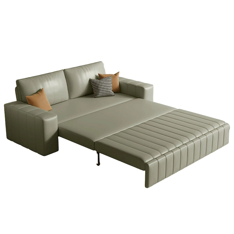 Modern Upholstered Loveseat Sleeper Sofa Bed with Storage
