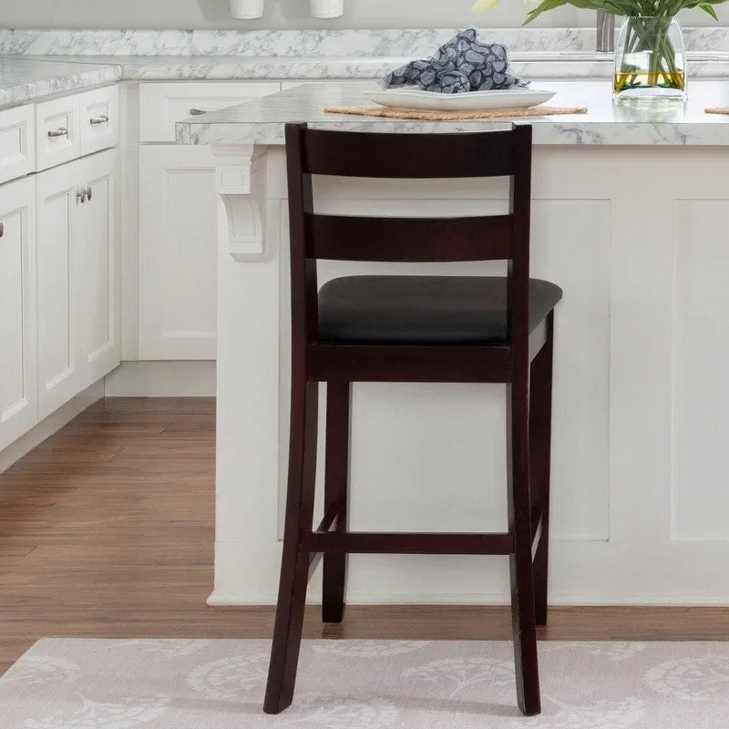 Espresso Wood Counter Stool