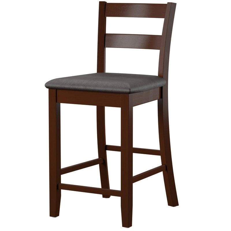 Espresso Wood Counter Stool
