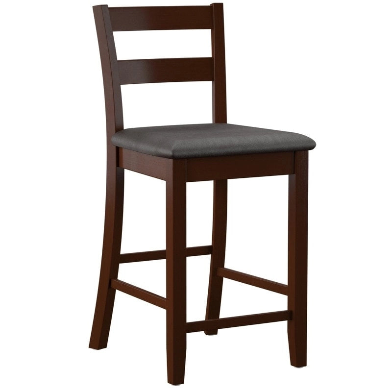 Espresso Wood Counter Stool