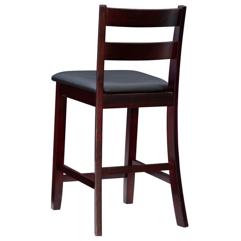 Espresso Wood Counter Stool
