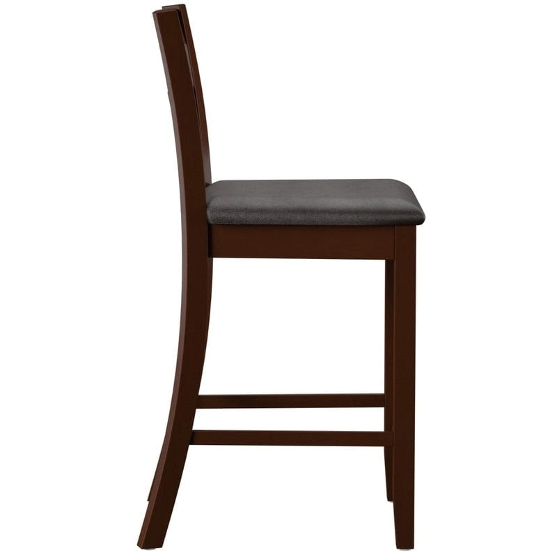 Espresso Wood Counter Stool