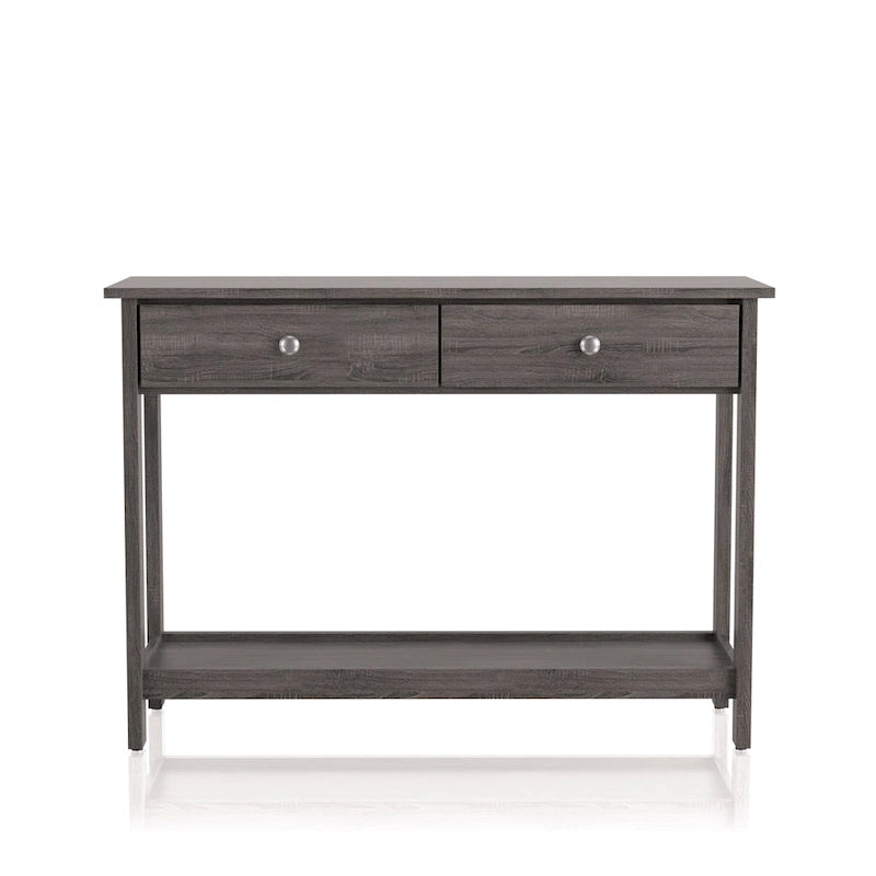 Rustic Grey 43-inch Wood 1-Shelf Sofa Table