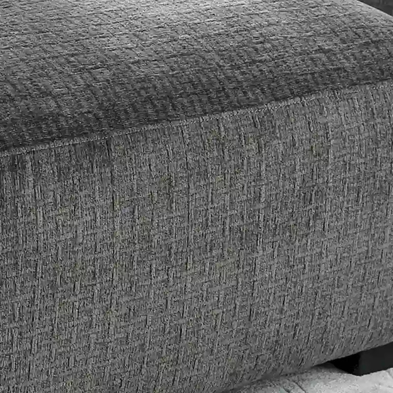 Contemporary Chenille Padded Cocktail Ottoman