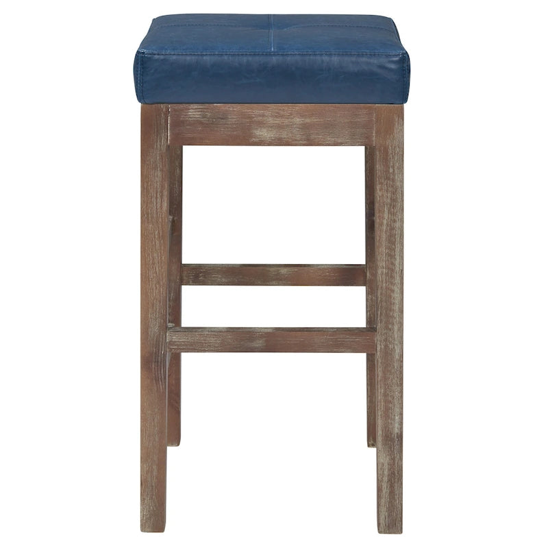 Bonded Leather Backless Counter Stool