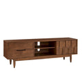 Mid-Century Wood 2-Drawer TV Stand