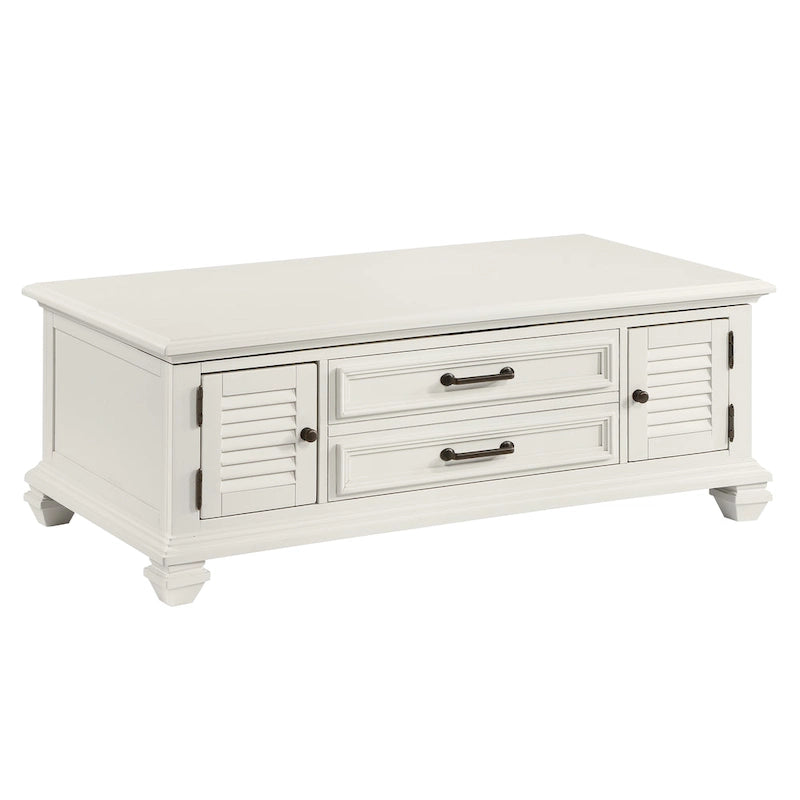 Castana Modern Farmhouse Soft White Lift-top Coffee Table