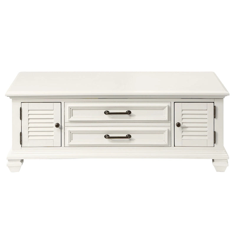 Castana Modern Farmhouse Soft White Lift-top Coffee Table