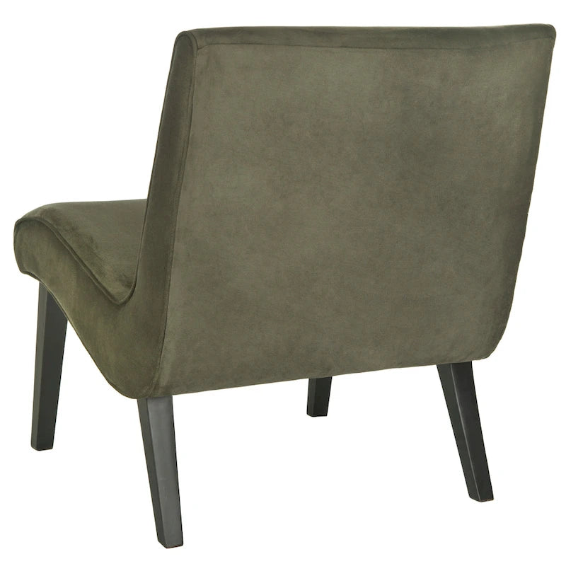 Mid-Century Forest Green Chair - 25.2 x 29.9 x 30.7 - 25Wx30Dx31H
