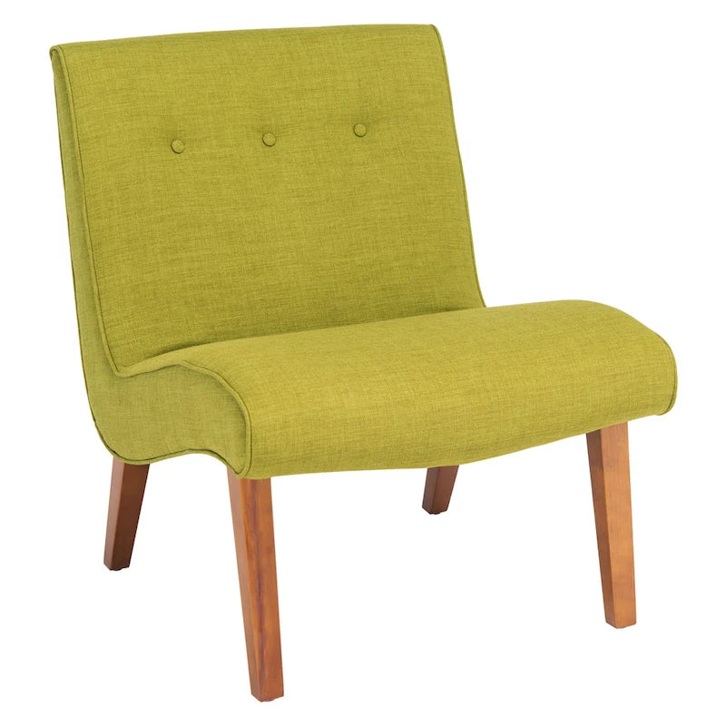 Mid-Century Forest Green Chair - 25.2 x 29.9 x 30.7 - 25Wx30Dx31H