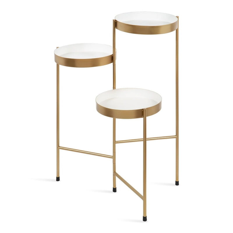 Metal 3-tier Modern Plant Stand - 16x21x30