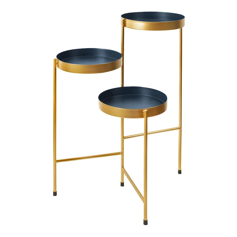 Metal 3-tier Modern Plant Stand - 16x21x30