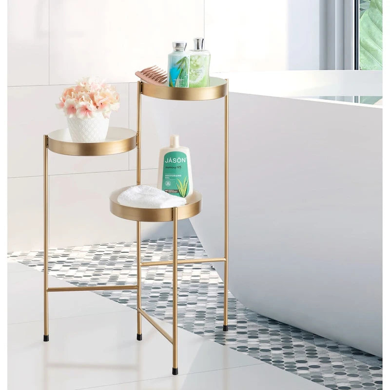 Metal 3-tier Modern Plant Stand - 16x21x30