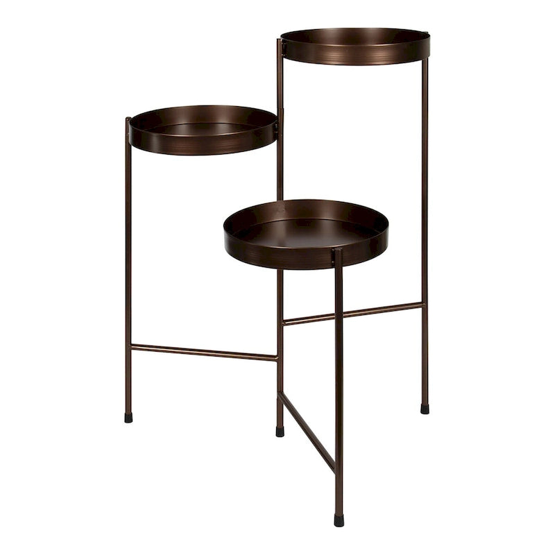 Metal 3-tier Modern Plant Stand - 16x21x30